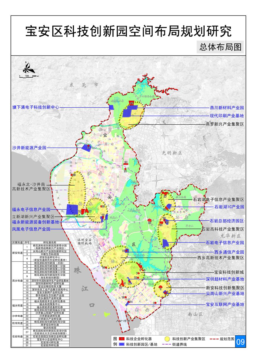 深圳市宝安区科技创新园空间布局规划宝安区科创局