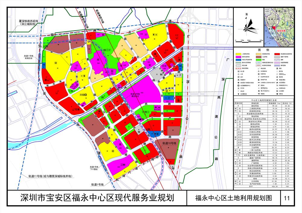 深圳市宝安区福永中心区现代服务业规划宝安区